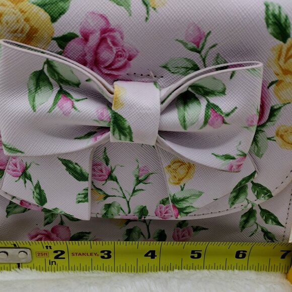 Janie and Jack Floral Bow Purse – Garden Rose Top-Handle Handbag(kids) - Picture 5 of 7